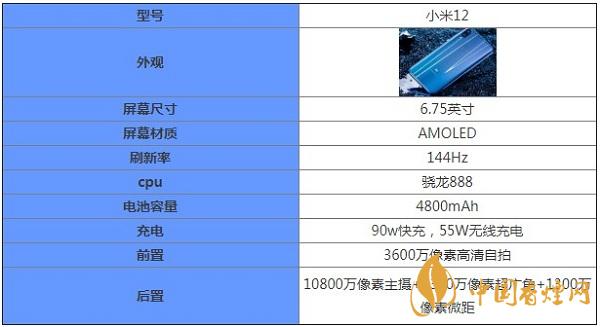 小米12核心參數配置詳情-小米12怎么樣
