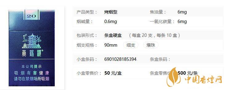 黃鶴樓細支珍品批發價多少錢 黃鶴樓細支珍品價格表圖片